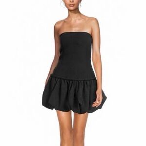 One33 Social The Brielle Black Strapless Cocktail Dress Sz. 2 NWT!